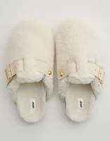 Aerie Sherpa Buckle Slides