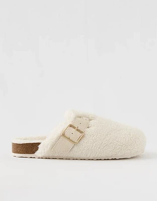 Aerie Sherpa Buckle Slides