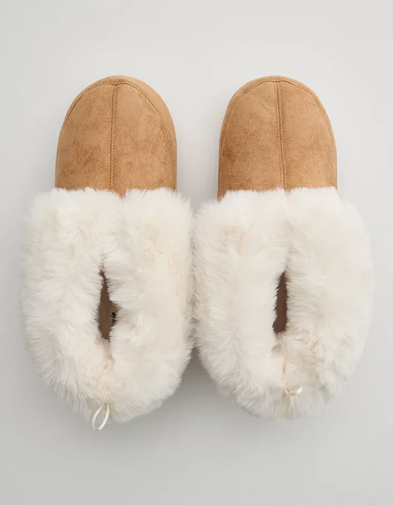 Aerie Foldover Cuff Slipper Booties