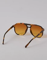 AEO Men's Retro Pilot Sunglasses