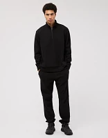 AE 24/7 Textured Fleece Quarter-Zip Sweatshirt