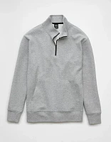 AE 24/7 Textured Fleece Quarter-Zip Sweatshirt