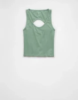 AE Open Back Cropped Tank Top