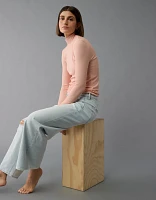 AE Soft & Sexy Mock Neck Long-Sleeve T-Shirt