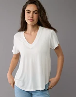 AE Soft & Sexy Oversized V-Neck T-Shirt