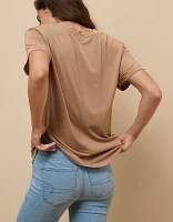 AE Soft & Sexy Oversized V-Neck T-Shirt