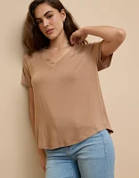 AE Soft & Sexy Oversized V-Neck T-Shirt