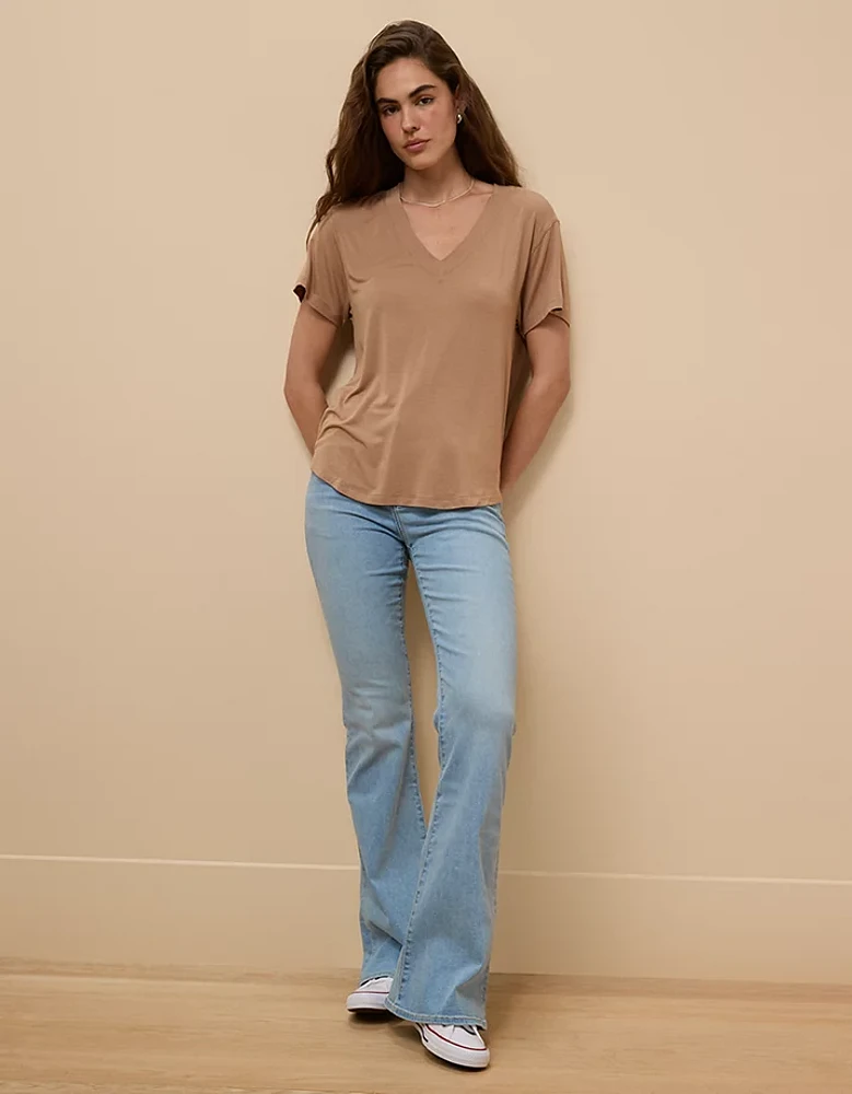 AE Soft & Sexy Oversized V-Neck T-Shirt