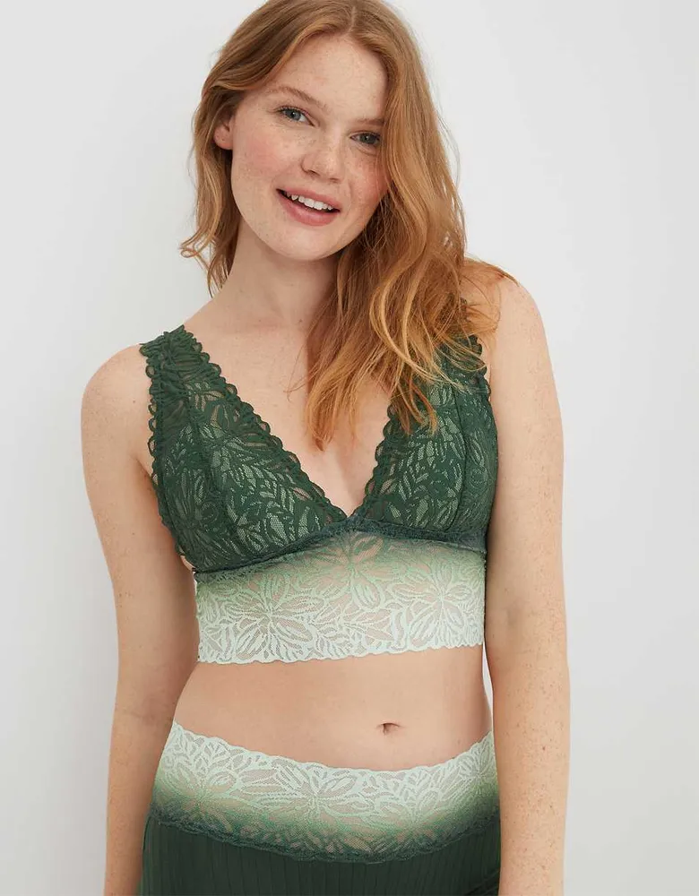 Aerie Lace Padded Plunge Bralette