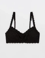 Show Off Rosey Lace Scoop Bralette