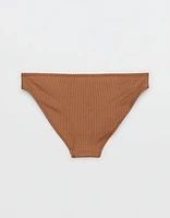 Aerie Shine Rib Full Coverage Bikini Bottom