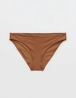 Aerie Shine Rib Full Coverage Bikini Bottom