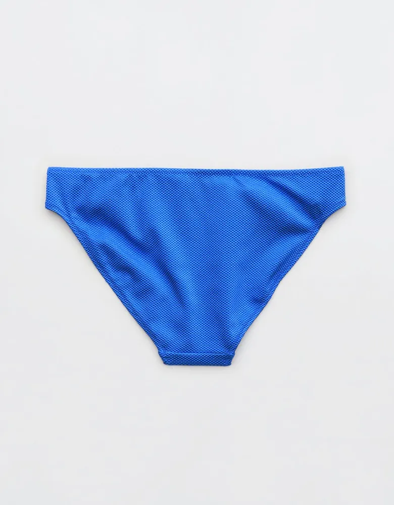 Aerie Shine Pique Full Coverage Bikini Bottom