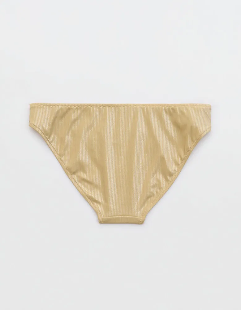 Aerie Metallic Full Coverage Bikini Bottom