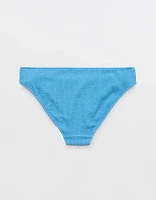 Aerie Shimmery Crinkle Full Coverage Bikini Bottom