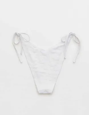 Aerie Terry Low Rise Tie Cheekiest Bikini Bottom