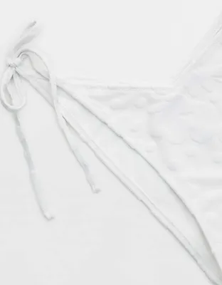 Aerie Terry Low Rise Tie Cheekiest Bikini Bottom