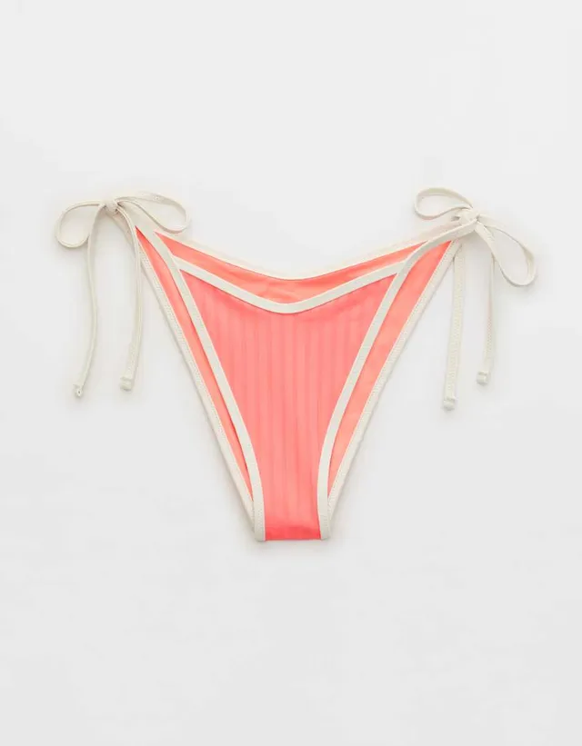 Aerie Wide Rib Longline Plunge Ring Bikini Top