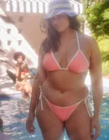 Aerie Wide Rib Low Rise Tie Cheekiest Bikini Bottom