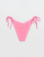 Aerie Velvet Low Rise Tie Cheekiest Bikini Bottom