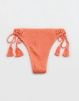 Aerie Crochet Cheekiest Tie Bikini Bottom