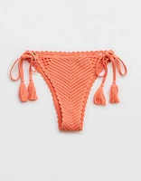 Aerie Crochet Cheekiest Tie Bikini Bottom