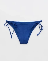 Aerie Crinkle Cheekiest Tie Bikini Bottom