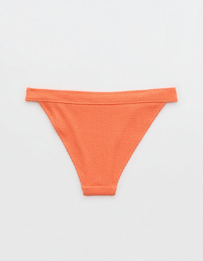 Aerie Crinkle Banded Cheeky Bikini Bottom