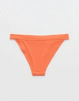 Aerie Crinkle Banded Cheeky Bikini Bottom