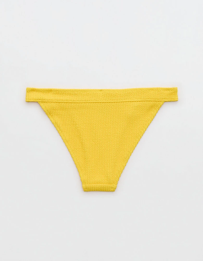 Aerie Crinkle Banded Cheeky Bikini Bottom