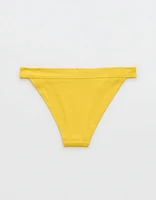 Aerie Crinkle Banded Cheeky Bikini Bottom