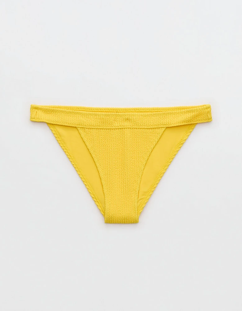 Aerie Crinkle Banded Cheeky Bikini Bottom