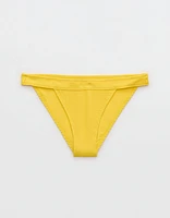 Aerie Crinkle Banded Cheeky Bikini Bottom