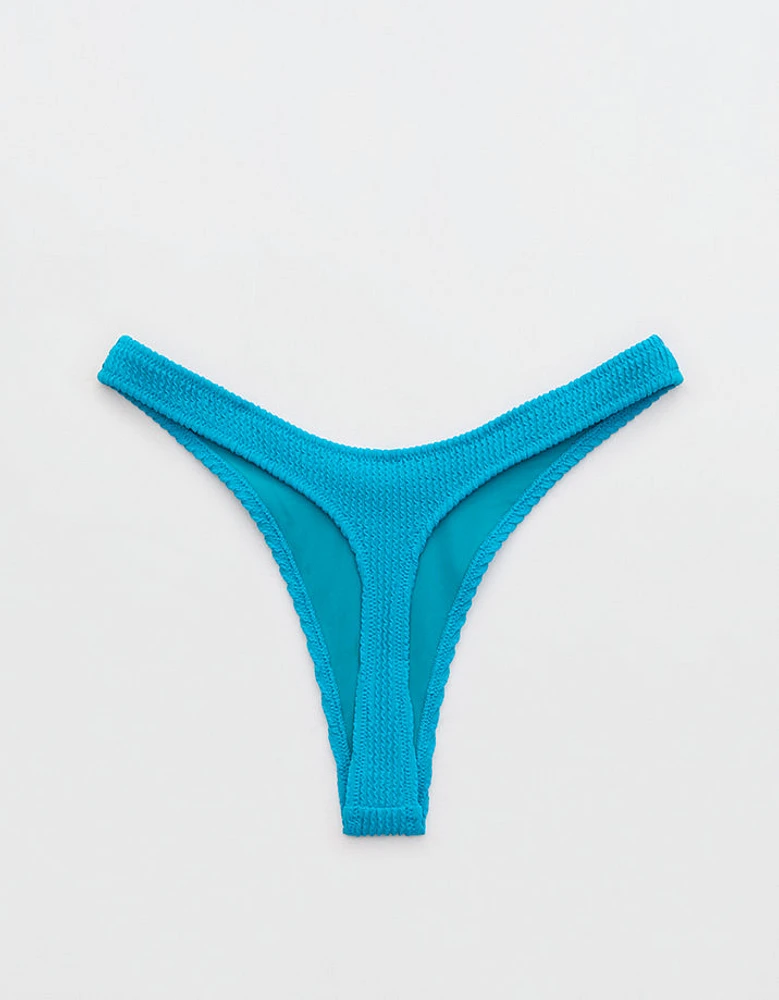 Aerie Crinkle Thong Bikini Bottom