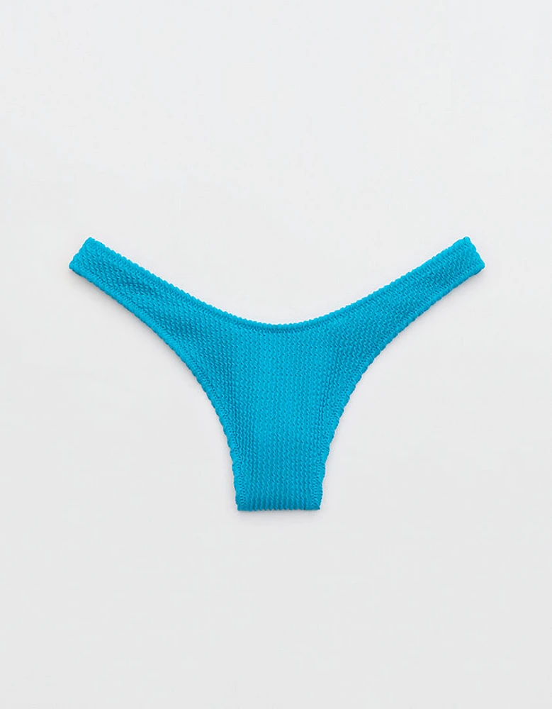 Aerie Crinkle Thong Bikini Bottom