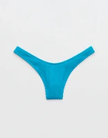 Aerie Crinkle Thong Bikini Bottom