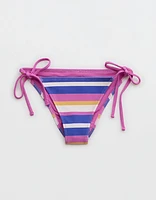 Aerie Shine Rib Cheekiest Tie Bikini Bottom