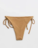 Aerie Sparkle Cheekiest Tie Bikini Bottom