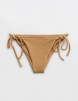 Aerie Sparkle Cheekiest Tie Bikini Bottom