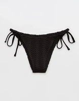 Aerie The Sunbun Cloudweave Crochet Bikini Bottom