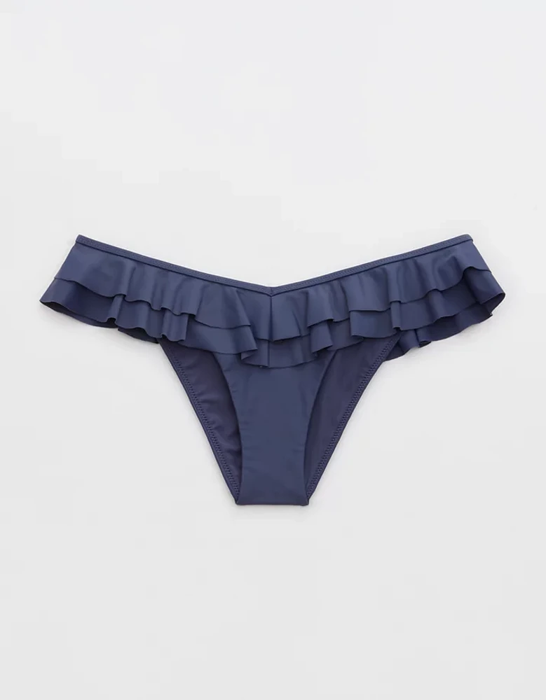 Aerie Ruffle Cheeky Bikini Bottom