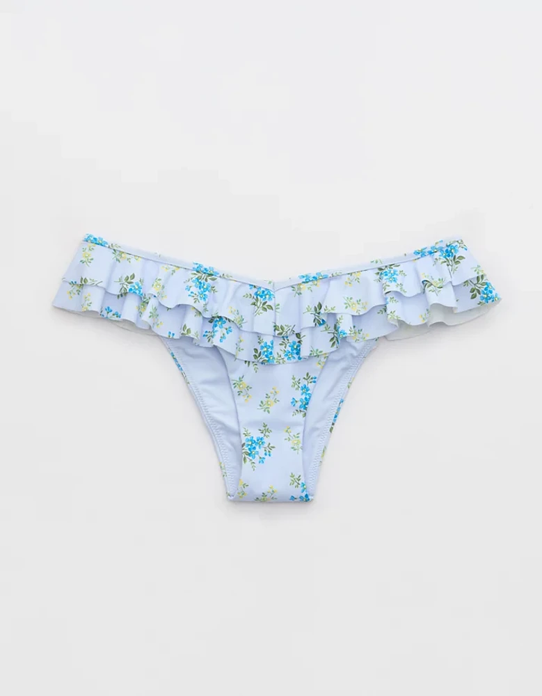 Aerie Ruffle Cheeky Bikini Bottom