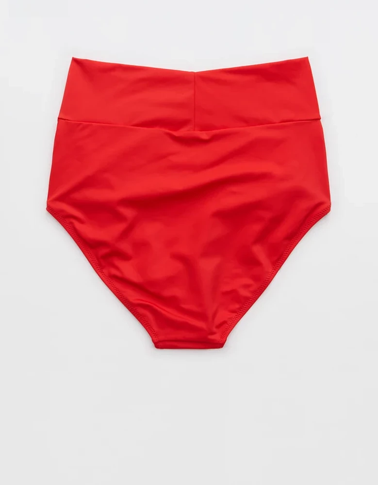 Aerie Crossover High Waisted Bikini Bottom