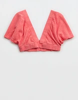 Aerie Pool-To-Party Flutter Sleeve T-Shirt