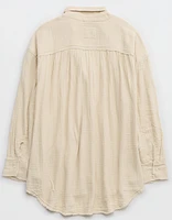 Aerie Gauzy Coverup Shirt
