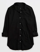 Aerie Linen Blend Coverup Shirt