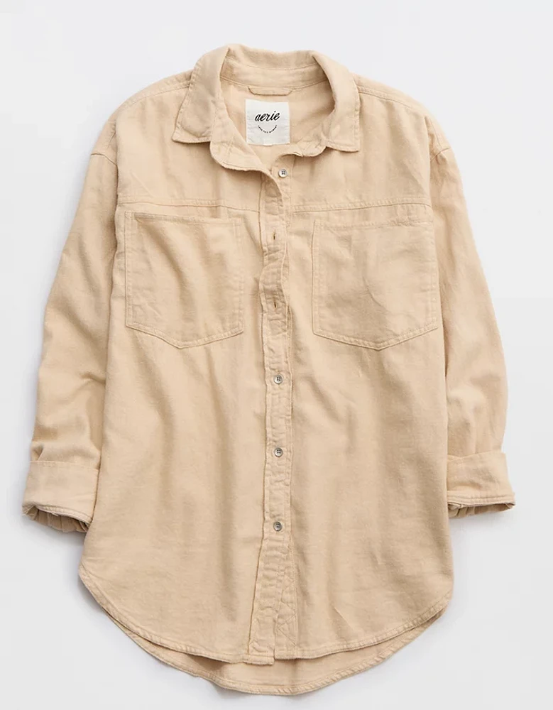 Aerie Anytime Fave Twill Shirt