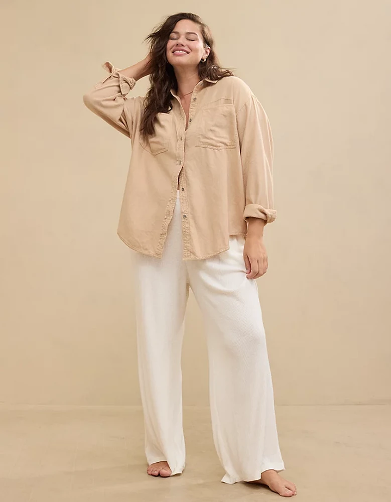 Aerie Anytime Fave Twill Shirt