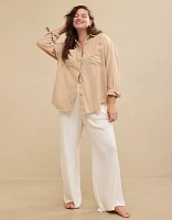 Aerie Anytime Fave Twill Shirt