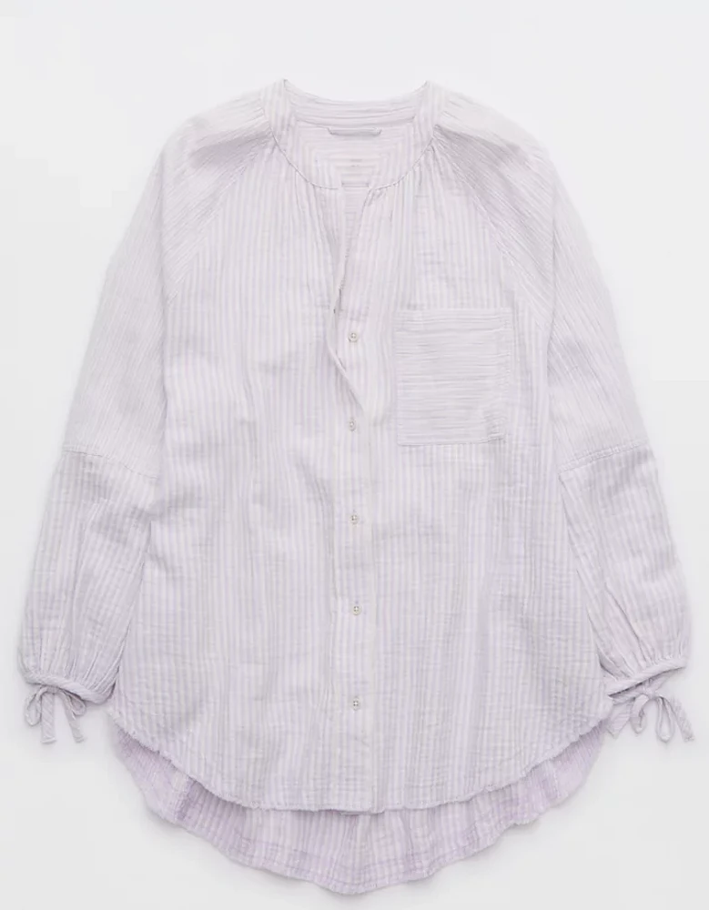 Aerie Daybreak Cover Up Shirt